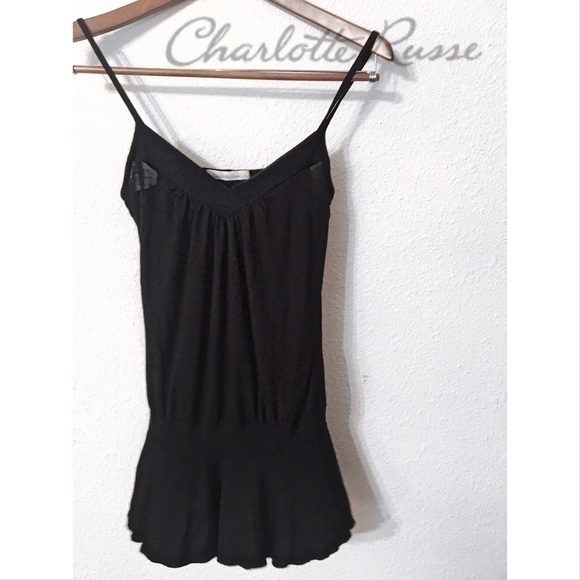 Charlotte Russe Tops - Charlotte Russe peplum swing tank top
